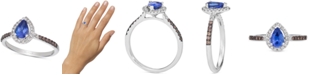 Le Vian Blueberry Tanzanite (1/2 ct. t.w.) & Diamond (1/3 ct. t.w.) Ring in 14k White Gold